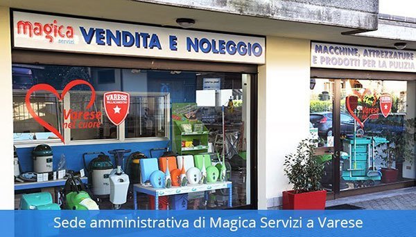 La sede di Magica Servizi, disinfestazione a Varese, in via Uberti 42.